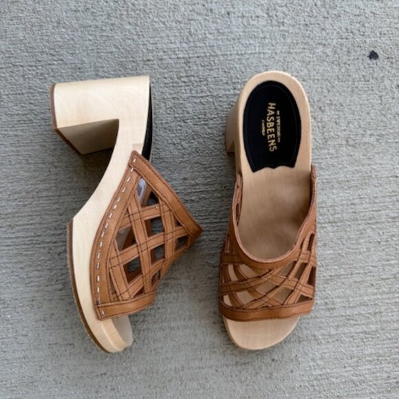 swedish hasbeens basket clogs new 39 no box - Picture 5 of 9